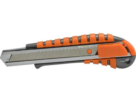 Nóż z łamanym ostrzem 18mm blok. przesuw. NEO /12