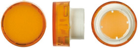 Circular orange lens for 16mm indicator