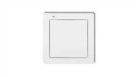 Deco Nadajnik 1-Klawiszowy 2-Kanałowy Do Systemu Exta Free, Biały Mat 25Def-1