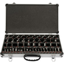 Trend 1/4in TCT Router Bit Starter Set, 50 Piece
