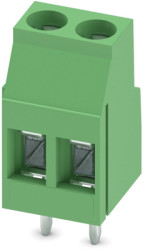 PCB terminal, 2 pole, pitch 5 mm, AWG 24-12, 24 A, screw connection, green, 1711026