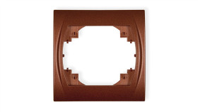 Logo Ramka Pozioma Pojedyncza Brązowy Metalik 9Lrh-1