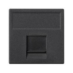 K76/14 grafit Płytka K45 1x RJ z osłoną KONTAKT