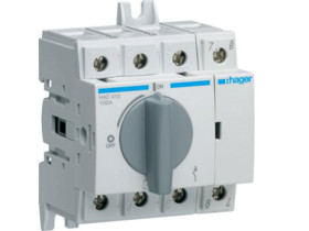 Rozłącznik izolacyjny 3-fazowy 4P 100A 380V rozmiar 2 HAC410 HAGER