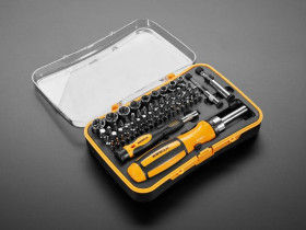 Adafruit 65 Piece Ratchet Screwdriver and Tool Bit Set