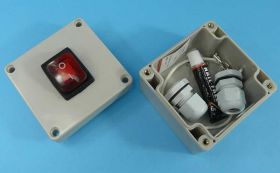 KCD4-R 16A/250V BLACK ON-OFF IP65 HERMET