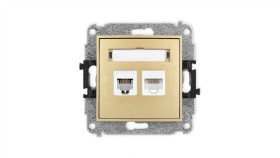 Icon Mechanizm Gniazda Telefonicznego Poj. 1Xrj11 + Komputerowego Poj....