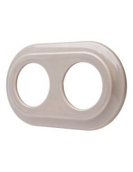 CERAMICZNA RAMKA DWUKROTNA PASTELOWA OLIWKA