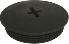 Locking screw, M40, IP54, black, MVS400181