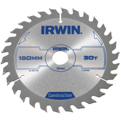 IRWIN&#xAE; 1897090 Construction Circular Saw Blade 150 x 20mm x 30T ATB