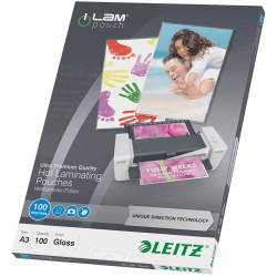 Leitz 7487 Laminate sheet A3 100 micron glossy 100 pcs