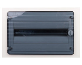 Rozdzielnica modułowa 1x18 podtynkowa IP40 Golf (drzwi transparentne) VF118TD