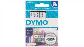 Taśma Do Drukarek D1 24Mm X 7M Czarny/Biały S0720930