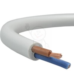 OMY 2x0,75mm2 300V biały Zamel 4920 H03VV-F