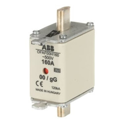 Bezpiecznik z wyśrodkowanym wyprowadzeniem 160A 500V NH00 gG ABB