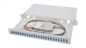 Panel Krosowy Fo Z Wyposażeniem 19 1U, 24X Lc Dx, Os2, Pigtaile, Adaptery,...