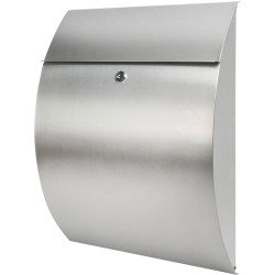 BURG W&#xC4;CHTER 38670 RIVIERA 3835 NI Stainless Steel Silver Letterbox