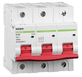NOARK Wyłącznik nadprądowy 3P Typ B 80A 15kA AC (102781)