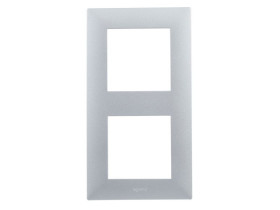 NILOE STEP Ramka 2 podwójna stalowy 863492 LEGRAND