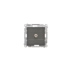 Gniazdo TV typu F pojedyncze TASF1.01/149 czarny mat Simon 55 Kontakt-Simon