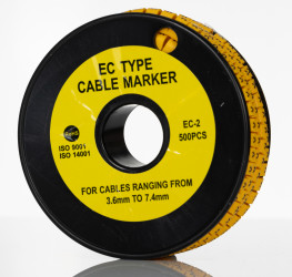 Oznaczniki kabli Wsuwany RS PRO zakres 3.6 → 7.4mm ilość 500