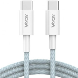 Kabel USB-C - USB-C 65W 5A 1m premium line VA0105 Vayox