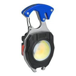 Latarka Kieszonkowa LED 740lm COB Ładowana 500mAh, USB-C z karabińczykiem