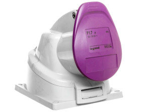 Gniazdo stałe 2P 32A 20-25V fioletowe IP44 055256