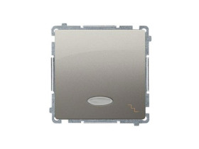SIMON BASIC Wyłącznik schodowy z podświetleniem LED (moduł) szybkozłącza satynowy BMW6L.01/29 KONTAKT SIMON