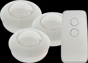 27700029 Alio Push mobile LED light fixture, remote control, 9x AAA (Micr