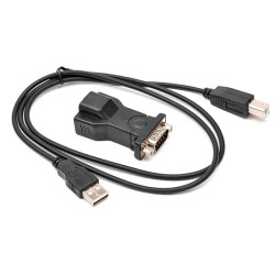 Przejściówka z USB na RS232 COM (z kablem) adapter konwerter