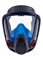 Maska oddechowa L Szary/niebieski Maska pełna