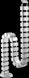 HZ 42 SL Desk cable guide, flexible, 30 joints, silver