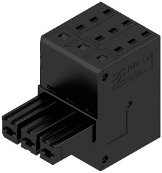 Weidmüller Obudowa złącza pin żeńskiego na kabel Ilość pinów 3 Wymiary siatki: 7.62 mm 2720430000 39 szt.