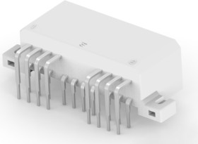 Plug, 18 pole, angled, 2 rows, white, 173862-1