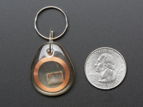 Adafruit 13.56MHz RFID/NFC Clear Keychain Fob - Classic 1K