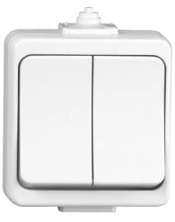 JANTAR-bis Łącznik podwójny n/t IP44 biały WNT-3J-b