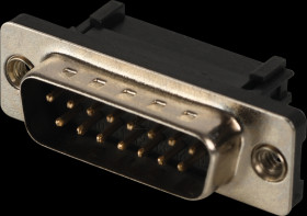 114-15-1-10-00-60 D-SUB plug, 15-pin, for IDC ribbon cable