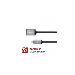Kabel USB gn.A-mikroUSB 0,2m K&M OTG gniazdo-wtyk Kruger&Matz