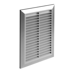 Kratka wentylacyjna 138x208mm satyna uchwyt montażowy T26SS
