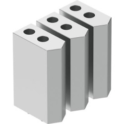 Chwytak pneumatyczny, palce: 3, Podwójna, Równoległy, 8 barów