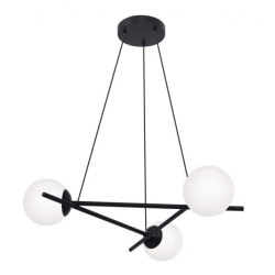 Lampa wisząca ARTON na E27, mleczne białe klosze szkło K-4966 Kaja Lighting