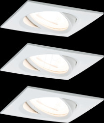 93454 Nova Coin flush mounted fixture, 3x 6 W, 2700 K, 50°, square, wh