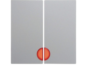 S.1/B.3/B.7 Klawisze z czerwoną soczewką do wyłączników 2-klawiszowych biały 16271909 HAGER