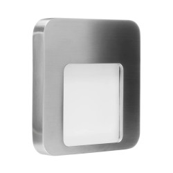 Dekoracyjna oprawa schodowa LED MOZA NT 14V DC stal biała ciepła 01-111-22