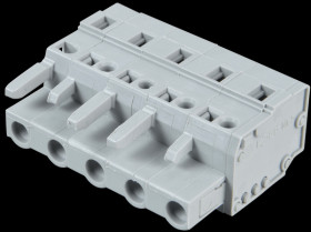 231-205/026-000 Female multipoint connector, 5-pin, RM 7.5 mm