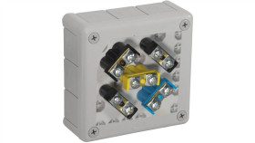 Puszka Natynkowa Z Zaciskami 12 Wlotów Viplast Vp-51 Szara Ip55 118X118x46mm...