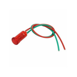 Kontrolka 230V AC MDX-11A Czerwona z przewodem okrągła