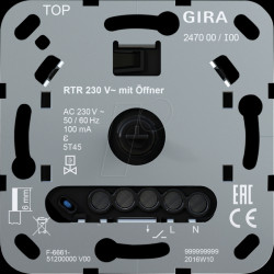 247000 230 V~ room temperature controller insert with NC contact