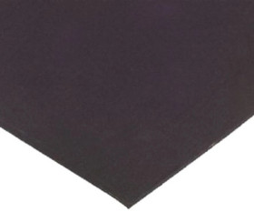 Arkusz gumy, Czarny, 1.5g/cm³, 1m x 600mm x 3mm, RS PRO
